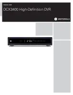 Motorola DCX3400 Series User Manual preview