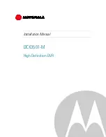 Motorola DCX3501-M Installation Manual предпросмотр