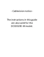 Motorola DCX3520e-M Installation Manual preview