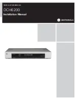 Preview for 1 page of Motorola DH6200 Installation Manual