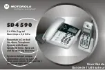 Motorola DIGITAL CORDED-CORDLESS PHONE WITH ANSWERING MACHINE AND KEYPAD IN BASE-SD4591 User Manual preview