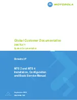 Предварительный просмотр 1 страницы Motorola DIMETRA MTS 2 Installation, Configuration And Basic Service Manual