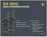 Preview for 2 page of Motorola DLR SERIES Quick Reference Manual