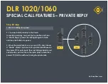 Preview for 22 page of Motorola DLR SERIES Quick Reference Manual