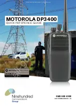 Motorola DP3400 Quick Reference Manual preview