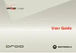 Предварительный просмотр 1 страницы Motorola DROID - VERIZON User Manual