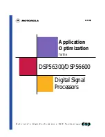 Preview for 1 page of Motorola DSP56300 Manual