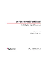 Предварительный просмотр 1 страницы Motorola DSP56303 User Manual