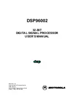 Motorola DSP96002 User Manual preview