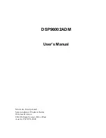 Preview for 1 page of Motorola DSP96002ADM User Manual