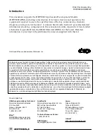 Preview for 2 page of Motorola DSP96002ADM User Manual