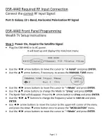 Preview for 3 page of Motorola DSR-4440 Installation Manual