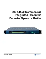 Motorola DSR-4550 Operator'S Manual preview