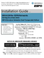 Preview for 1 page of Motorola DSR-6100 Installation Manual