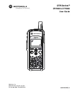 Предварительный просмотр 1 страницы Motorola DTR SERIES User Manual