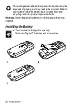 Preview for 20 page of Motorola E1000 - Cell Phone 16 MB Manual