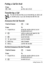 Preview for 79 page of Motorola E1000 - Cell Phone 16 MB Manual