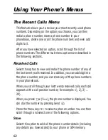 Preview for 63 page of Motorola E360 User Manual