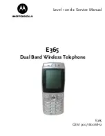 Preview for 1 page of Motorola E365 Service Manual