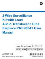 Motorola Earpiece PMLN8342 User Manual предпросмотр