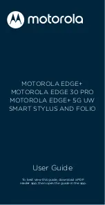 Motorola EDGE 30 PRO User Manual предпросмотр