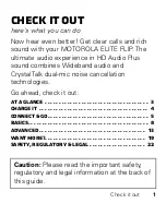 Preview for 2 page of Motorola ELITE FLIP Getting Started Manual