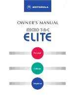 Предварительный просмотр 167 страницы Motorola ELITE Manual