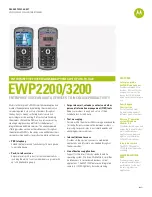 Motorola EWP2200 Product Spec Sheet preview