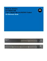 Preview for 1 page of Motorola EX-3524 Cli Reference Manual