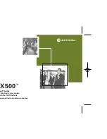 Предварительный просмотр 1 страницы Motorola EX500 Expert Series User Manual