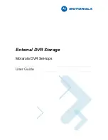 Motorola External DVR Storage User Manual preview