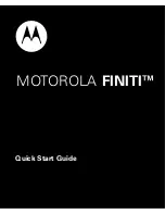 Motorola FINITI Quick Start Manual предпросмотр