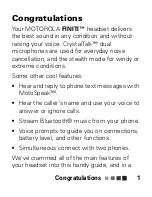 Preview for 3 page of Motorola FINITI Quick Start Manual