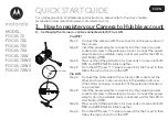 Предварительный просмотр 1 страницы Motorola FOCUS 72 Quick Start Manual