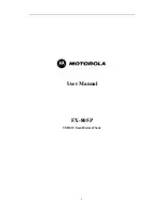 Preview for 1 page of Motorola FX-805P User Manual