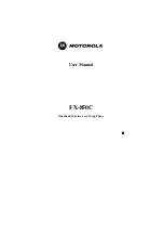 Предварительный просмотр 1 страницы Motorola FX-850C User Manual