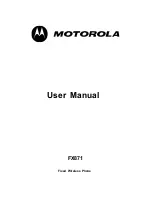 Предварительный просмотр 1 страницы Motorola FX871 User Manual