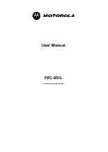 Preview for 1 page of Motorola FXC-851L User Manual