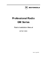 Preview for 1 page of Motorola GM Series Installation Manual