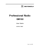 Preview for 1 page of Motorola GM160 User Manual