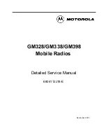 Motorola GM338 Service Manual preview