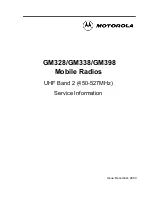 Предварительный просмотр 235 страницы Motorola GM338 Service Manual