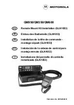 Предварительный просмотр 1 страницы Motorola GM950 Installation Manual