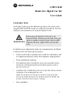 Предварительный просмотр 3 страницы Motorola GMLN1040 User Manual