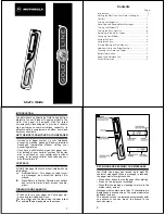 Motorola GoldLine User Manual preview