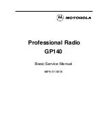 Motorola GP140 Series Basic Service Manual предпросмотр