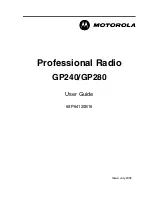 Preview for 1 page of Motorola GP240 User Manual