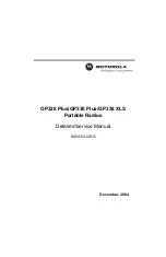 Предварительный просмотр 1 страницы Motorola GP328 Plus Service Manual