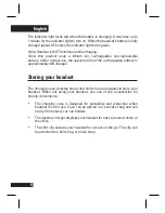 Preview for 11 page of Motorola H12 - MOTOPURE H12 - Headset User Manual