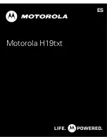 Предварительный просмотр 37 страницы Motorola H19txt Getting Started Manual